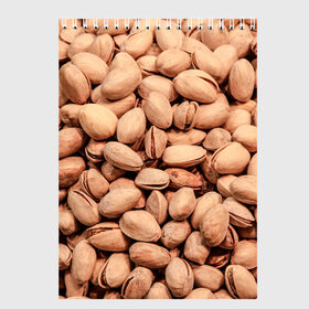 Скетчбук с принтом Фисташки , 100% бумага
 | 48 листов, плотность листов — 100 г/м2, плотность картонной обложки — 250 г/м2. Листы скреплены сверху удобной пружинной спиралью | Тематика изображения на принте: cool | nut | nuts | pistachio | pistachios | seeds | орех | орехи | прикольная | семечки | фисташка | фисташки