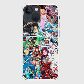 Чехол для iPhone 13 mini с принтом Sword Art Online ,  |  | айнкрад | аргус | асуна | кирито | манга | мастера меча онлай