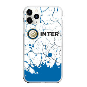 Чехол для iPhone 11 Pro Max матовый с принтом INTER / Интер , Силикон |  | club | footbal | inter | internazionale | logo | milan | знак | интер | интернационале | клуб | логотип | логотипы | милан | символ | символы | форма | футбол | футбольная | футбольный