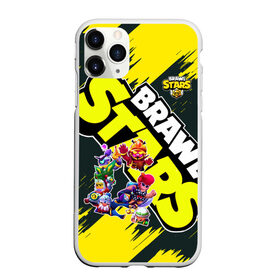 Чехол для iPhone 11 Pro матовый с принтом Brawl STARS , Силикон |  | brawl | leon | moba | stars | supercell | игра | коллаж | паттерн