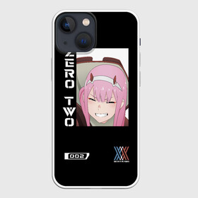 Чехол для iPhone 13 mini с принтом Зеро Ту ,  |  | 002 | 02 | cyber | cyberpunk | darling | franxx | japan | two | zero | zerotwo | два | зеро | зероту | итиго | ичиго | киберпанк | меха | мехо | милый | ноль | нольдва | ту | франксе | франсе | хиро