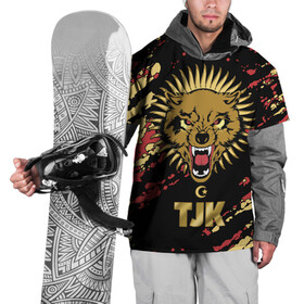 Накидка на куртку 3D с принтом Таджикистан , 100% полиэстер |  | crescent | evil | golden | islam | republic | sun | tajikistan | wolf | волк | злой | золотой | ислам | полумесяц | республика | солнце | таджикистан