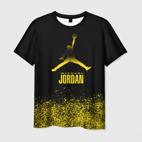 Мужская футболка 3D с принтом Jordan , 100% полиэфир | прямой крой, круглый вырез горловины, длина до линии бедер | air | jordan | michael | nba | баскетбол | баскетболист | джордан | джордан айр | игра | майкл | майкл джордан | мяч | спорт