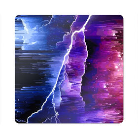 Магнит виниловый Квадрат с принтом Молния , полимерный материал с магнитным слоем | размер 9*9 см, закругленные углы | flash | lightning | space | star | вспышка | звезда | космос | молния