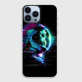 Чехол для iPhone 13 Pro Max с принтом Astronaut ,  |  | Тематика изображения на принте: astronaut | cosmos | glitch | skull | space | spacesuit | глитч | космонавт | космос | пространство | скафандр | череп