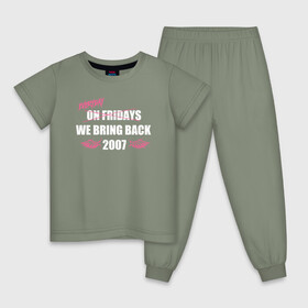Детская пижама хлопок с принтом Everyday 2007 , 100% хлопок |  брюки и футболка прямого кроя, без карманов, на брюках мягкая резинка на поясе и по низу штанин
 | Тематика изображения на принте: 2007 | emo | верни мне мой 2007 | вмм2007 | емо | эмо