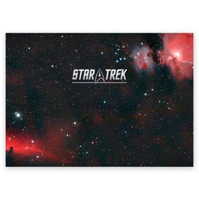 Поздравительная открытка с принтом STARTREK IRON LOGO (Z) , 100% бумага | плотность бумаги 280 г/м2, матовая, на обратной стороне линовка и место для марки
 | lower decks | star trek | star trek lower decks | startrek | джек рэнсом | звездный путь | лейтенант шаз | телесериал | шаз | энсин беккет | энсин брэд | энсин тэнди