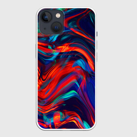 Чехол для iPhone 13 с принтом Абстракция краски ,  |  | abstract | art | color | digital | fluid | grunge | абстракция | арт | брызки | гранж | краска | пятна | разводы | стекло | цвет | цветной | цифровой