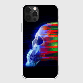 Чехол для iPhone 12 Pro Max с принтом Glitch skull , Силикон |  | color | glitch | paint | skull | vanguard | авангард | глитч | краска | цвет | череп