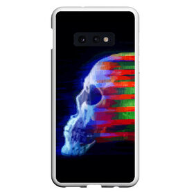 Чехол для Samsung S10E с принтом Glitch skull , Силикон | Область печати: задняя сторона чехла, без боковых панелей | color | glitch | paint | skull | vanguard | авангард | глитч | краска | цвет | череп