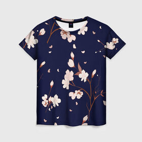 Женская футболка 3D с принтом Koni , 100% полиэфир ( синтетическое хлопкоподобное полотно) | прямой крой, круглый вырез горловины, длина до линии бедер | abstraction | flowers | patterns | petals | texture | абстракция | лепестки | текстура | узоры | цветы
