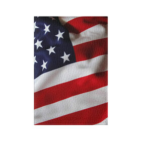 Обложка для паспорта матовая кожа с принтом США | USA , натуральная матовая кожа | размер 19,3 х 13,7 см; прозрачные пластиковые крепления | states | united | usa | америка | америки | герб | северная | соединенные | сша | флаг | штаты | южная