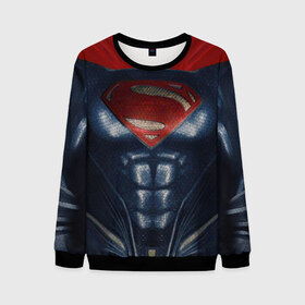 Мужской свитшот 3D+ с принтом Супермен , 100% полиэстер с мягким внутренним слоем | круглый вырез горловины, мягкая резинка на манжетах и поясе, свободная посадка по фигуре | dc | halloween | superman |  wbillegal | дс | комикс | костюм | костюм супермена | супермен | хэлл