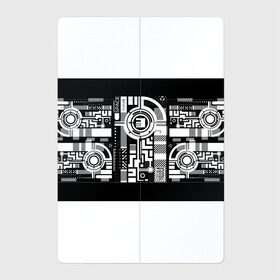 Магнитный плакат 2Х3 с принтом Будущее,01, , Полимерный материал с магнитным слоем | 6 деталей размером 9*9 см | абстракция | киберпанк | круги | механизм | надпись | символ | схема | узор