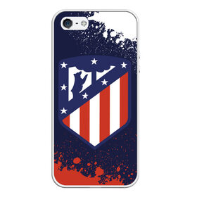 Чехол для iPhone 5/5S матовый с принтом ATLETICO MADRID / Атлетико , Силикон | Область печати: задняя сторона чехла, без боковых панелей | Тематика изображения на принте: atletico | club | footbal | logo | madrid | атлетико | знак | клуб | логотип | логотипы | мадрид | символ | символы | форма | футбол | футбольная | футбольный