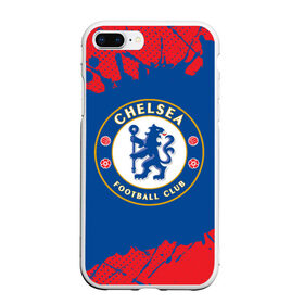 Чехол для iPhone 7Plus/8 Plus матовый с принтом CHELSEA F.C. / ЧЕЛСИ , Силикон | Область печати: задняя сторона чехла, без боковых панелей | chelsea | club | footbal | logo | знак | клуб | логотип | логотипы | символ | символы | форма | футбол | футбольная | футбольный | челси