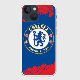 Чехол для iPhone 13 mini с принтом CHELSEA F.C.   ЧЕЛСИ ,  |  | chelsea | club | footbal | logo | знак | клуб | логотип | логотипы | символ | символы | форма | футбол | футбольная | футбольный | челси