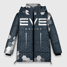 Женская зимняя куртка 3D с принтом EVE ONLINE ИВ ОНЛАЙН , верх — 100% полиэстер; подкладка — 100% полиэстер; утеплитель — 100% полиэстер | длина ниже бедра, силуэт Оверсайз. Есть воротник-стойка, отстегивающийся капюшон и ветрозащитная планка. 

Боковые карманы с листочкой на кнопках и внутренний карман на молнии | Тематика изображения на принте: echo | echoes | eve | game | games | logo | online | space | ев онлайн | ев эхо | еве | ив онлайн | ив эхо | игра | игры | космос | лого | логотип | логотипы | онлайн | символ | символы | эхо | эхос