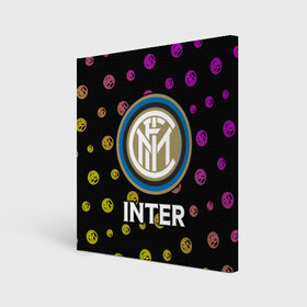 Холст квадратный с принтом INTER / Интер , 100% ПВХ |  | club | footbal | inter | internazionale | logo | milan | знак | интер | интернационале | клуб | логотип | логотипы | милан | символ | символы | форма | футбол | футбольная | футбольный