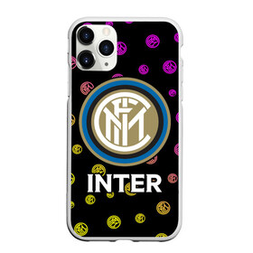 Чехол для iPhone 11 Pro матовый с принтом INTER / Интер , Силикон |  | club | footbal | inter | internazionale | logo | milan | знак | интер | интернационале | клуб | логотип | логотипы | милан | символ | символы | форма | футбол | футбольная | футбольный