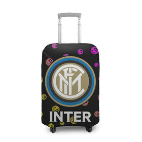 Чехол для чемодана 3D с принтом INTER / Интер , 86% полиэфир, 14% спандекс | двустороннее нанесение принта, прорези для ручек и колес | club | footbal | inter | internazionale | logo | milan | знак | интер | интернационале | клуб | логотип | логотипы | милан | символ | символы | форма | футбол | футбольная | футбольный