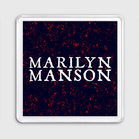 Магнит 55*55 с принтом MARILYN MANSON / М. МЭНСОН , Пластик | Размер: 65*65 мм; Размер печати: 55*55 мм | logo | manson | marilyn | music | rock | группа | лого | логотип | логотипы | менсон | мерилин | мерлин | музыка | мэнсон | мэрилин | рок | символ