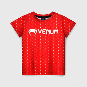 Детская футболка 3D с принтом VENUM / ВЕНУМ , 100% гипоаллергенный полиэфир | прямой крой, круглый вырез горловины, длина до линии бедер, чуть спущенное плечо, ткань немного тянется | dtyev | dtyfv | dtyjv | elite | mma | sport | ufc | venam | venom | venum | боевые | бойцовская | бойцовские | бойцовский | бокс | венам | веном | венум | единоборства | искусства | мма | мутгь | муьщт | спорт | спортивная