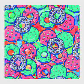 Магнитный плакат 3Х3 с принтом Donuts , Полимерный материал с магнитным слоем | 9 деталей размером 9*9 см | Тематика изображения на принте: colorful | donuts | patterns | sweet | texture | пончики | разноцветный | сладкое | текстура | узоры