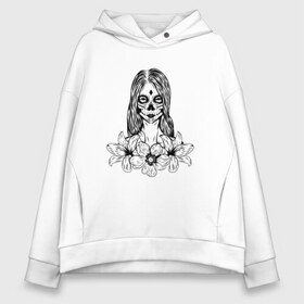 Женское худи Oversize хлопок с принтом Santa Muerte , френч-терри — 70% хлопок, 30% полиэстер. Мягкий теплый начес внутри —100% хлопок | боковые карманы, эластичные манжеты и нижняя кромка, капюшон на магнитной кнопке | calavera | muerte | santa | santa muerte | santa muerte цветы | девушка цветы | калавера | мексиканская вечеринка | муэрте | муэрто | санта муэрте | санта муэрте цветы