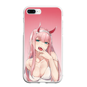 Чехол для iPhone 7Plus/8 Plus матовый с принтом ZeroTwo (Darling in the Franx) , Силикон | Область печати: задняя сторона чехла, без боковых панелей | 002 | 02 | ahegao | anime | darling | franx | franxx | girl | girls | in | senpai | the | two | waifu | zero | zerotwo | аниме | ахегао | вайфу | девушка | семпай | сенпай | тян