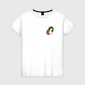 Женская футболка хлопок с принтом Грустная морковка , 100% хлопок | прямой крой, круглый вырез горловины, длина до линии бедер, слегка спущенное плечо | 
