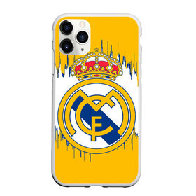 Чехол для iPhone 11 Pro матовый с принтом REAL MADRID. , Силикон |  | fc | football | football club | real madrid | sport | испанский футбольный клуб | лучший футбольный клуб xx века | мадрид | реал мадрид | спорт | уефа | униформа | фирменные цвета | фифа | фк | футбол | футбольный клуб