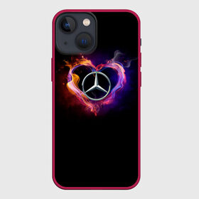 Чехол для iPhone 13 mini с принтом Mercedes Benz ,  |  | amg | love mercedes | mercedes | mercedes в сердце | mercedes значок | mercedes лого | mercedes марка | амг | бенц | горящее сердце | лого автомобиля | логотип мерседес | люблю мерседес | мерин | мерс | мерседес | мерседес бенз