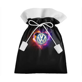 Подарочный 3D мешок с принтом Volkswagen , 100% полиэстер | Размер: 29*39 см | love vw | volkswagen | vw | vw в сердце | vw значок | vw лого | vw марка | vw эмблема | wv | горящее сердце | значок vw | значок фольксваген | лого автомобиля | лого вольцваген | логотип vw | люблю vw | люблю фольксваген