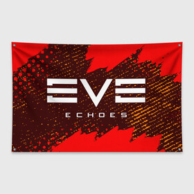 Флаг-баннер с принтом EVE ECHOES ИВ ЭХО , 100% полиэстер | размер 67 х 109 см, плотность ткани — 95 г/м2; по краям флага есть четыре люверса для крепления | echo | echoes | eve | game | games | logo | online | space | ев онлайн | ев эхо | еве | ив онлайн | ив эхо | игра | игры | космос | лого | логотип | логотипы | онлайн | символ | символы | эхо | эхос