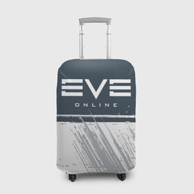 Чехол для чемодана 3D с принтом EVE ONLINE / ИВ ОНЛАЙН , 86% полиэфир, 14% спандекс | двустороннее нанесение принта, прорези для ручек и колес | echo | echoes | eve | game | games | logo | online | space | ев онлайн | ев эхо | еве | ив онлайн | ив эхо | игра | игры | космос | лого | логотип | логотипы | онлайн | символ | символы | эхо | эхос