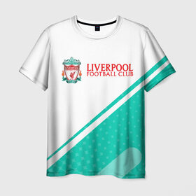 Мужская футболка 3D с принтом LIVERPOOL / Ливерпуль , 100% полиэфир | прямой крой, круглый вырез горловины, длина до линии бедер | club | footbal | liverpool | logo | знак | клуб | ливерпуль | логотип | логотипы | символ | символы | форма | футбол | футбольная | футбольный