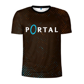 Мужская футболка 3D спортивная с принтом PORTAL / ПОРТАЛ , 100% полиэстер с улучшенными характеристиками | приталенный силуэт, круглая горловина, широкие плечи, сужается к линии бедра | Тематика изображения на принте: game | games | half | half life | halflife | life | logo | portal | portal 2 | portal2 | valve | игра | игры | лайф | лого | логотип | логотипы | портал | портал 2 | портал2 | символ | символы | халф | халф лайф | халфлайф