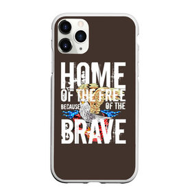 Чехол для iPhone 11 Pro Max матовый с принтом Home , Силикон |  | Тематика изображения на принте: американский | дом | коричневая | на английском | надписи | орел | повседневная | стиль | текст | темная