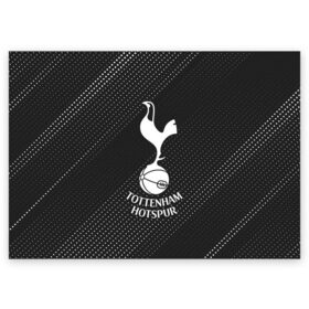 Поздравительная открытка с принтом TOTTENHAM HOTSPUR / Тоттенхэм , 100% бумага | плотность бумаги 280 г/м2, матовая, на обратной стороне линовка и место для марки
 | Тематика изображения на принте: club | footbal | hotspur | logo | tottenham | знак | клуб | логотип | логотипы | символ | символы | тоттенхэм | форма | футбол | футбольная | футбольный | хотспур