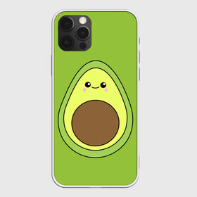 Чехол для iPhone 12 Pro Max с принтом Авокадо , Силикон |  | avocado | авокадо | зеленый | милый | персонаж | фрукт