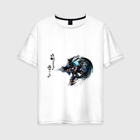 Женская футболка хлопок Oversize с принтом Шаман кинг , 100% хлопок | свободный крой, круглый ворот, спущенный рукав, длина до линии бедер
 | horo | horohoro | shaman king | аниме | хорохоро | шаман кинг