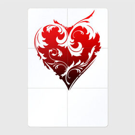 Магнитный плакат 2Х3 с принтом Узорное сердце , Полимерный материал с магнитным слоем | 6 деталей размером 9*9 см | heart | love is | love you | valentines day | бабушка | валентинка | влюбленные | девушке | жена | лучшая | любимая | люблю | любовь | мама | молодожены | подарок | романтика | свадебные | свадьба | сердечки | сердечко