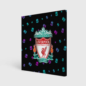 Холст квадратный с принтом LIVERPOOL / Ливерпуль , 100% ПВХ |  | club | footbal | liverpool | logo | знак | клуб | ливерпуль | логотип | логотипы | символ | символы | форма | футбол | футбольная | футбольный