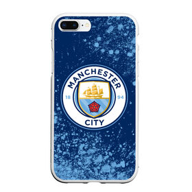 Чехол для iPhone 7Plus/8 Plus матовый с принтом MANCHESTER CITY Манчестер Сити , Силикон | Область печати: задняя сторона чехла, без боковых панелей | city | club | footbal | logo | manchester | знак | клуб | логотип | логотипы | манчестер | символ | символы | сити | форма | футбол | футбольная | футбольный