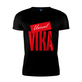 Мужская футболка хлопок Slim с принтом Vika , 92% хлопок, 8% лайкра | приталенный силуэт, круглый вырез ворота, длина до линии бедра, короткий рукав | name | victoria | виктория | имя