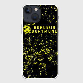 Чехол для iPhone 13 mini с принтом BORUSSIA. ,  |  | borussia | fc | football | football club | sport | боруссия | спорт | спортивные | униформа | фирменные цвета | фк | футбол | футбольный клуб