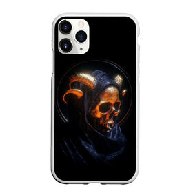 Чехол для iPhone 11 Pro Max матовый с принтом Golden skull | 1.1 , Силикон |  | cool | cyborg | decoration | fashion | fear | ghost | halloween | head | horror | robot | skeleton | skull | technology | голова | киборг | круто | мода | призрак | робот | скелет | технологии | ужас | украшение | хеллоуин | череп