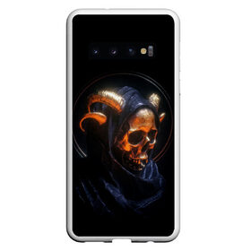 Чехол для Samsung Galaxy S10 с принтом Golden skull | 1.1 , Силикон | Область печати: задняя сторона чехла, без боковых панелей | Тематика изображения на принте: cool | cyborg | decoration | fashion | fear | ghost | halloween | head | horror | robot | skeleton | skull | technology | голова | киборг | круто | мода | призрак | робот | скелет | технологии | ужас | украшение | хеллоуин | череп