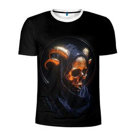 Мужская футболка 3D спортивная с принтом Golden skull | 1.1 , 100% полиэстер с улучшенными характеристиками | приталенный силуэт, круглая горловина, широкие плечи, сужается к линии бедра | Тематика изображения на принте: cool | cyborg | decoration | fashion | fear | ghost | halloween | head | horror | robot | skeleton | skull | technology | голова | киборг | круто | мода | призрак | робот | скелет | технологии | ужас | украшение | хеллоуин | череп